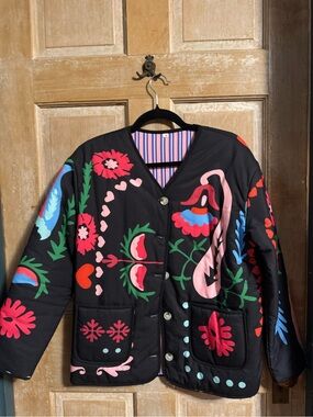 Black Multi Quilted Jacket